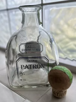 EMPTY Patron Silver Tequila 100% De Agave 1.75L Glass Bottle • $8.39