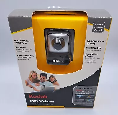 Kodak Webcam Built In Microphone S101 - Mac Or Windows - New In Box • $14.99