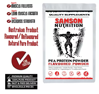 Pea Protein Powder 1kg Flavoured & Unflavoured Australian Plant Protein • $53.95