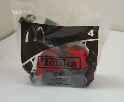2003 McDonald's Happy Meal - Red & Black Hasbro Tonka Truck - Crane Toy #4 • $5.97