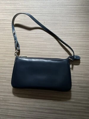 £1.20 • Buy Clubhouse Designed By Jane Shelton Navy Blue 10” X 5” Faux Leather Small Bag 