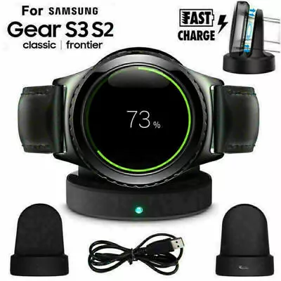 Wireless Charger Watch Charging Dock For Samsung Galaxy Gear S2 S3 42/46mm  • £6.14