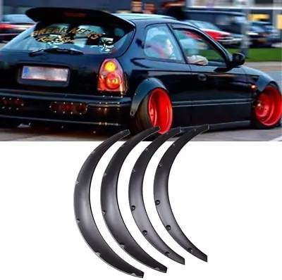 4X Fender Flares Wide Body Kit Wheel Arches Flexible For Honda Civic FG EJ EK EG • $69.29