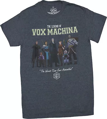Vox Machina New Adult T-Shirt - Cast Worst Team Ever Assembled • $26.98