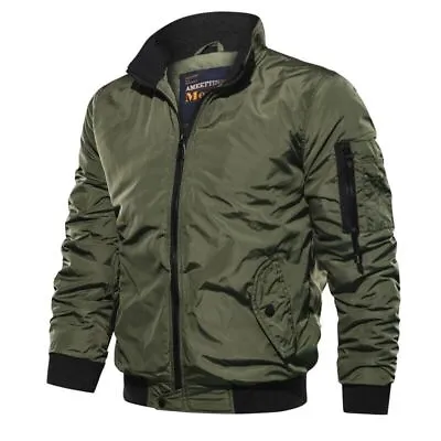 2023 New Flight Pilot Jacket Military Airborne Tactical Bomber Jacket • $62.59