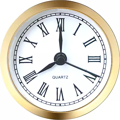 Mini Clock Insert 2.4 Inch (61 Mm) Round Quartz Clock Fit-Up Movement Miniature • $15.99