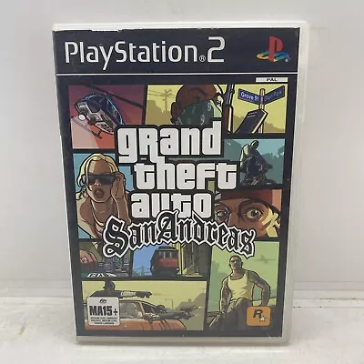 Grand Theft Auto: San Andreas Sony PlayStation 2 Free Postage AU Seller • $17.99