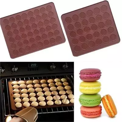 £6.89 • Buy Silicone Macaron Mat Macaroon Piping Pouch Bake Cake Mat Baking
