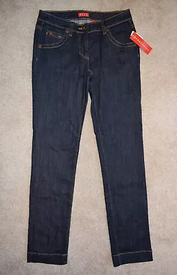 New Womens Elle Sz 2 Jeans Dark Wash Slim Leg Stretch Denim • $20.99