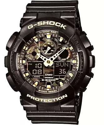 BRAND NEW AUTHENTIC Casio G-Shock GA-100CF-1A9 Camouflage Dial Men Watch • $111.99