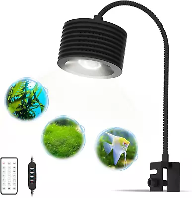 Lominie LED Aquarium Light 4 Channels Dimmable Plant Tank Light With Nano Fish • £58.36