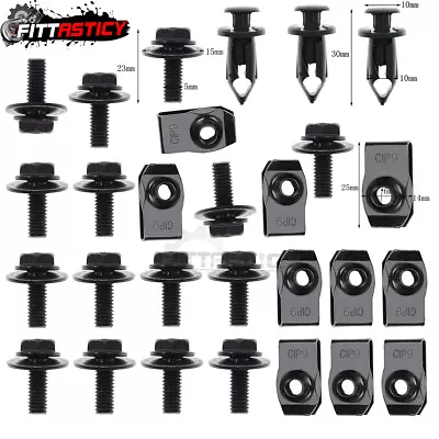 For Infiniti G35 G37 G37X Splash Shield Guard Bumper Hardware Kit Body Bolt Clip • $6.83