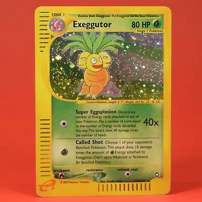 Pokemon TCG English Card Aquapolis E-Series Set Exeggutor H10/H32 Holo Rare • $46