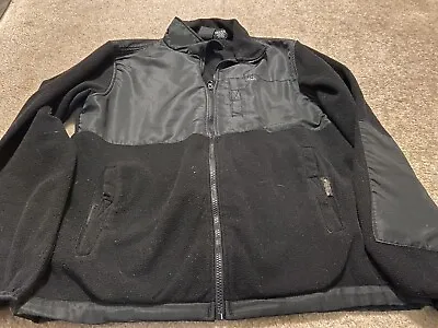 Snozu Black Men's Jacket Zip Up Fleece Windbreaker Size Medium • $16