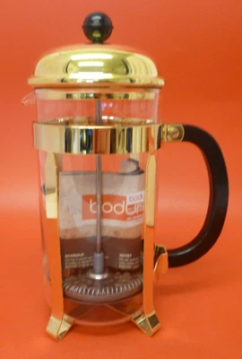 £10 • Buy Bodum French Press Coffee Maker Gold Plated 1 Litre 8 Cup - (LEY)
