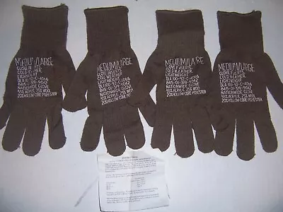 2pr Genuine Military Issue Glove Medium Large Liners Cold Weather Gloves Inserts • $9.75