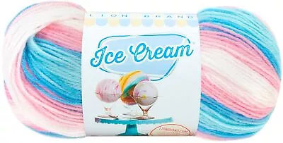 3 Pack Lion Brand Ice Cream Yarn-Cake Batter 923-221 • £18.91