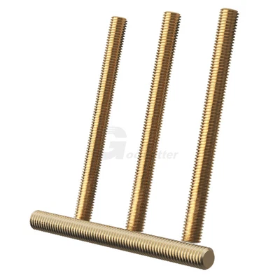 £2.34 • Buy Fully Threaded Lead Screw Brass Threaded Rod Copper M2-M20 250mm Length Bolts