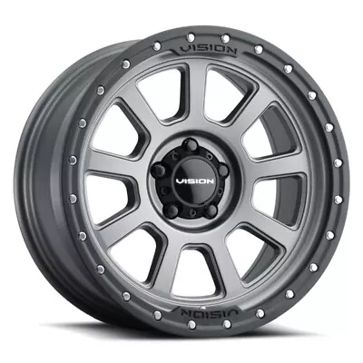 Vision Wheel Ojos 18X9 6x5.50 12mm Satin Grey; 350-8983SGBL12 • $251.73