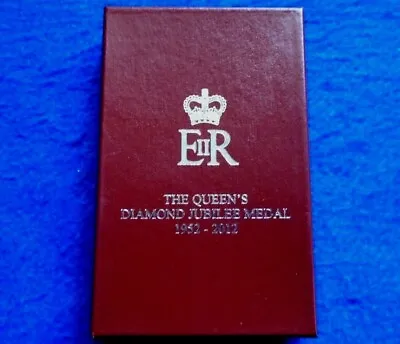 Box Only Queens Diamond Jubilee 2012 Full Size Medal Presentation Box By Wms • £10