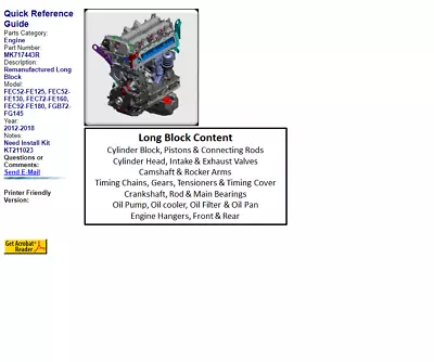 Mitsubishi Fuso Remanufactured 4p10 Long Block  • $12500