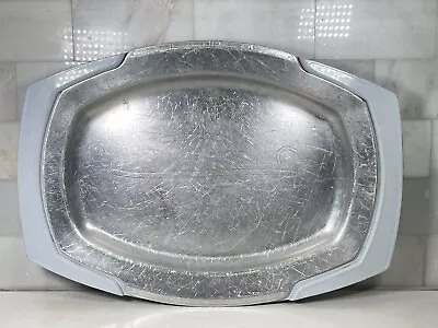 Nordic Ware 18x13 Buffet Sizzler Server Metal Platter W Grey Insulated Server • $19.80
