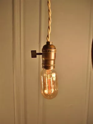 Vintage Industrial Pendant Light - Machine Age Lamp • $38.99