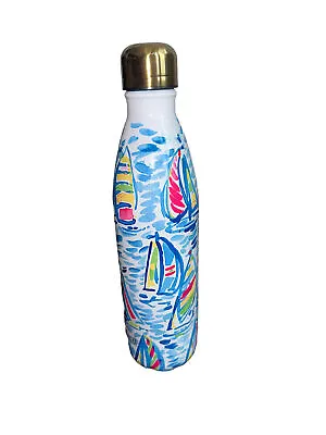 Lilly Pulitzer 25oz S'well Bottle Ugotta Regatta Aluminum Water Bottle NWT • £38.57