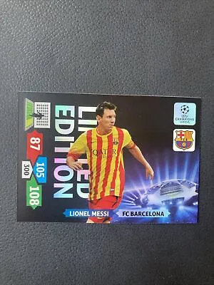 Lionel Messi Limited Edition Panini Champions League 2013-14 Adrenalyn XL • $11