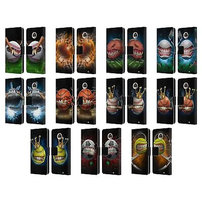 Official Tom Wood Monsters Leather Book Wallet Case Cover For Motorola Phones • $22.95