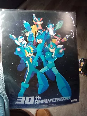 Megaman 30th Anniversary 8 X 10 Poster Number 6202 • $15