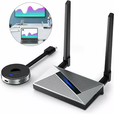 $149.99 • Buy Wireless HDMI Transmitter And Receiver Kits, Full HD 4K 5GHz Projector Display