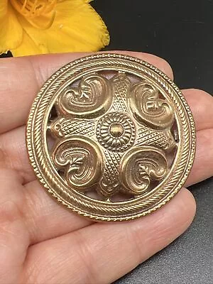 Kalevala Koru Vintage Bronze 1 3/4” Brooch Finland Nordic (4681) • $49.99