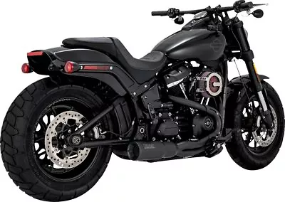 Vance & Hines Black Stainless 2-into-1 Hi-Output Short Exhaust System (47331) • $1218.94