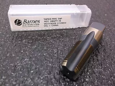 Taper Pipe Tap HSS 3/8NPT - 18  (E65S) (K) • $8