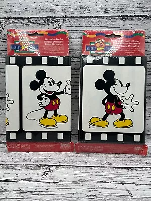 Mickey Mouse Decorative Wall Border 2 Pack Disney 15ft Per Pack (30ft Total) • $19.99