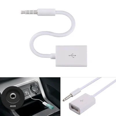 Male AUX Audio Plug Jack To USB 2.0 Female Converter Auto Car Adapter Cable • $2.18