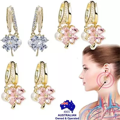 $12.99 • Buy Germanium Earrings Lymphatic Magnetotherapy Earrings For Weight Loss AU