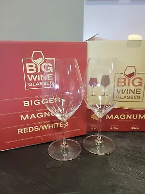 Riedel Wine Glasses Set Of 4 Magnum 11  39 Oz Big C9 Box 3 • $47.40