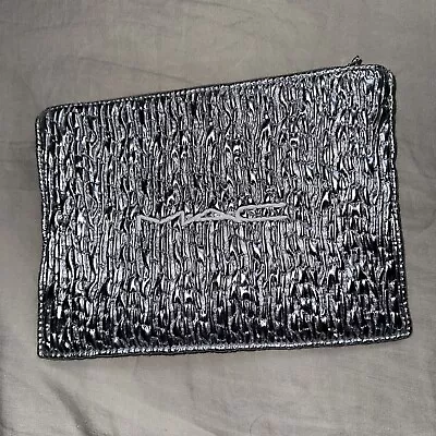 BN MAC Large ZIP MAKE-UP / Cosmetic Bag Padded Silver Headed Zip Xmas 2023 • £10.99