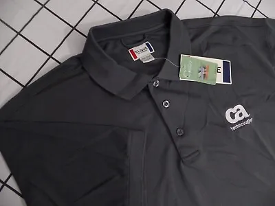 NWT Ca TECHNOLOGIES  Employee  Golf Polo Shirt Men's 2XL GRAY • $24.90