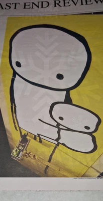 £499 • Buy Stik Drawing East End Review Newspaper Original Doodle Not A Print  And Signed