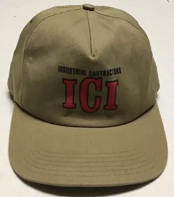 Industrial Contractors Hat ICI North Dakota Cap Made In The USA Mechanical ND • $14.99