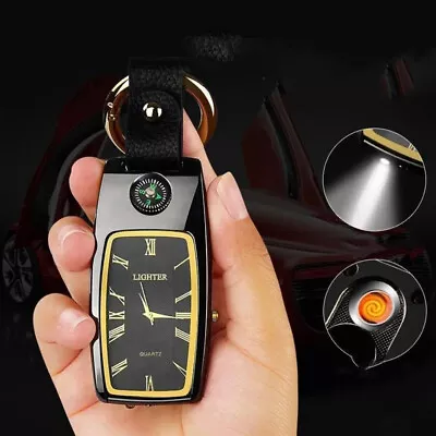 Multifunction Lighter USB ELECTRONICS LIGHTER Torch Compass Tool Luxury GIFT • $14.99