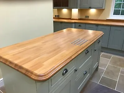 £189 • Buy SOLID BEECH WOOD WORKTOP / 30-40mm STAVES / 1m, 2m, 3m Oiled Or Untreated
