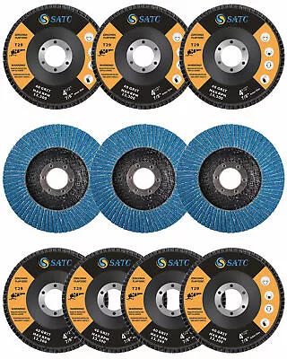 10PCS Flap Disc 4-1/2  40 60 80 120 Grit Angle Grinder Sanding Grinding Wheels • $19.84