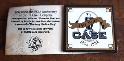 Vintage 1992 J I Case 150th Anniversary Old Abe Bald Eagle Lapel Farm Pin Card • $14.95