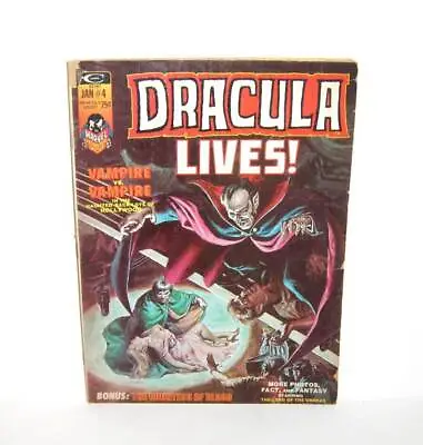 Stan Lee Presents Dracula Lives! Vol 1 #4 Jan. 1974 Marvel Monster Group • $14.99