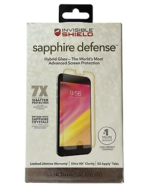 ZAGG Invisible Shield Sapphire Defense Glass Screen Protector IPhone 8/7/6s/6 • $9.99