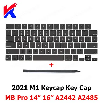 New Keyboard Keys Keycaps For Macbook Pro 14  16  M1 A2442 A2485 Keycap Key Cap • $10.50